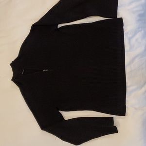 Zip neck merino sweater - L